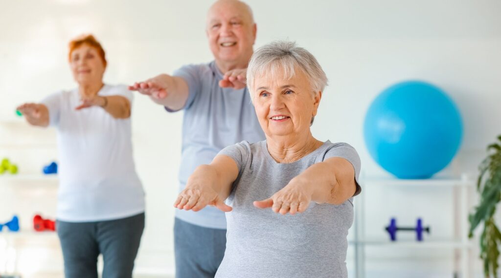 Atelier gym douce senior, activité physique